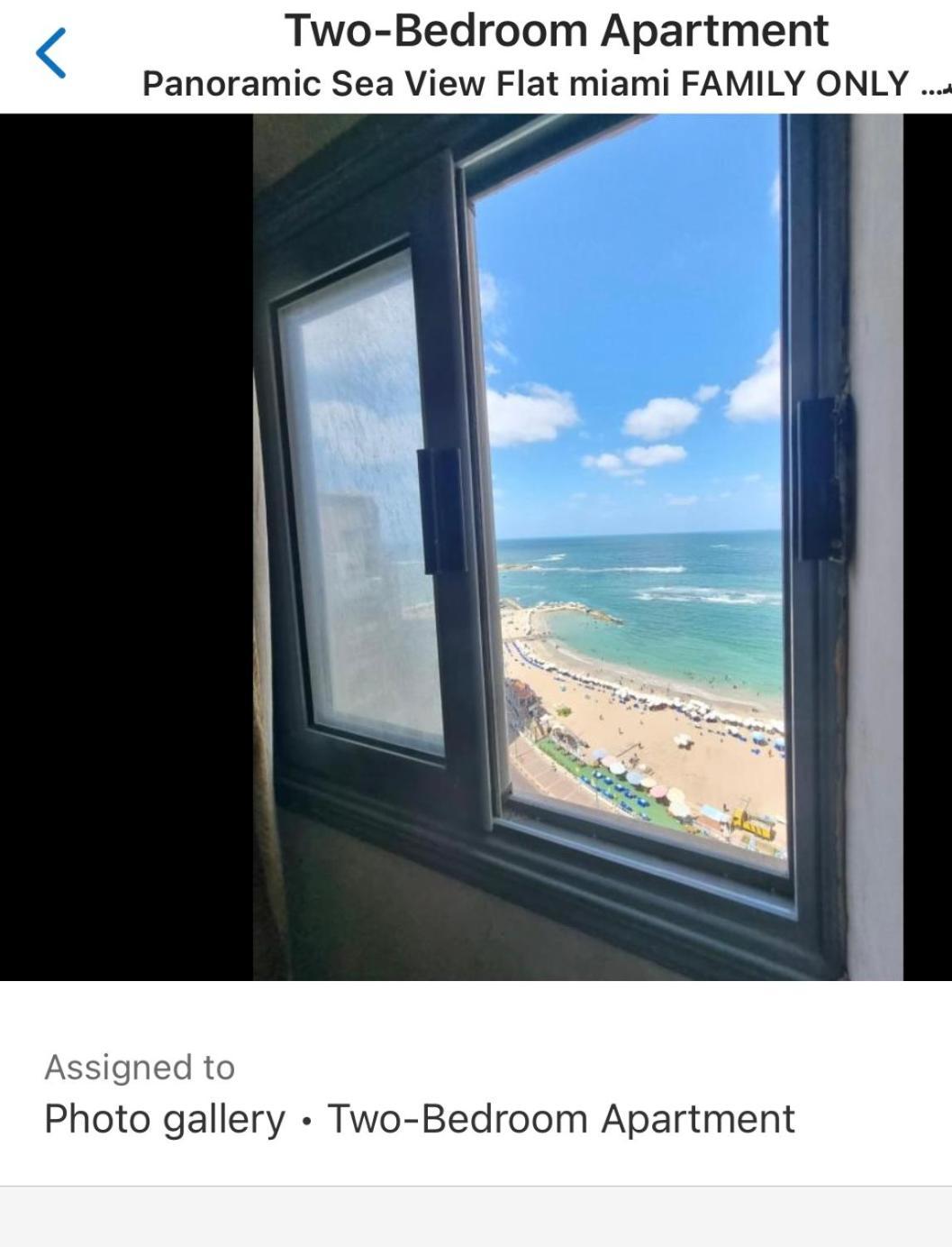 Panoramic Sea View Zamzm Flat Miami Family شقة فندقية زمزم بانورما بشاطئ ميامي - الاسكندرية صف اول مباشر علي بحر - عائلات فقط Alexandrie Extérieur photo